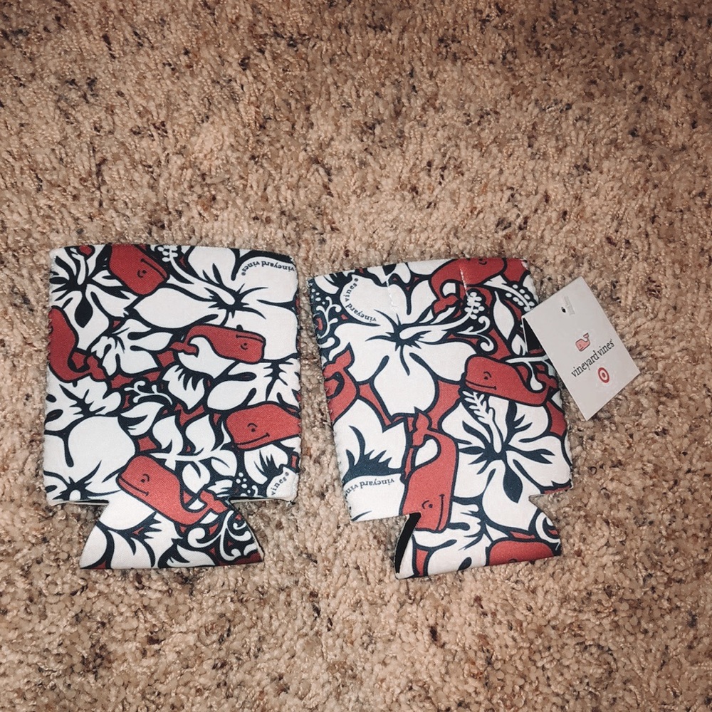 Two Vineyard Vines drink sleeves